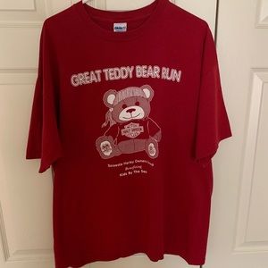 CLEARANCE motorcycle Teddy Bear Run T shirt XL